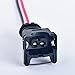 DECKBU 8pcs 2 Pin efi Series Nozzle Ignition Coil Water Temperature Sensor Wire Plug Fuel Injector Connector EV1 282189-1