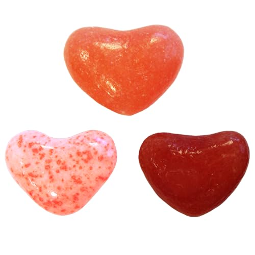 Caramelos de gelatina en forma de corazón rojo 1 lb miniatura 1