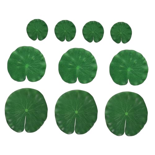 UPKOCH 10pièces Nénuphars Flottants Artificiels Réalistes pour Bassin Et Aquarium Lotus Flottantes Mousse pour Décor Poisson Piscine Jardin Et Terrasse