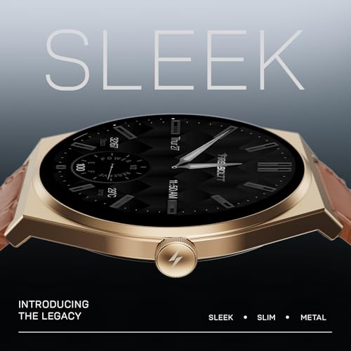 Image of Fire-Boltt Phoenix Nova Smartwatch 1.43 inch Slim Super AMOLED Display 466x466 Pixel Always-On Display Bluetooth Calling, Health Tracker for Men & Women Chestnut Leather