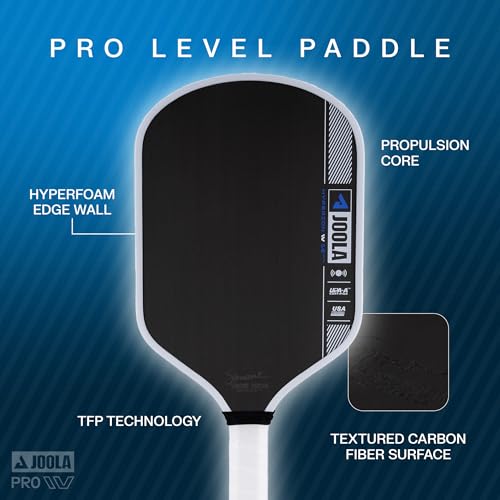 Image of JOOLA Pro IV Pickleball Paddles - Raw Carbon Fiber Surface - Perseus, Hyperion, Scorpeus & Magnus Shapes - 14mm /16mm - Tech Flex Power - Propulsion Core - Wide or Elongated - UPA-A and USAP Approved