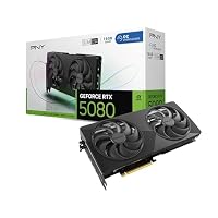 PNY NVIDIA GeForce RTX™ 5080 Slim Dual-Lüfter, Dual-Slot OC-Grafikkarte – Ansicht 1