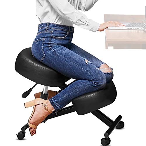 Himimi Ergonomiczny, regulowany stołek na kolanach, do domu i biura