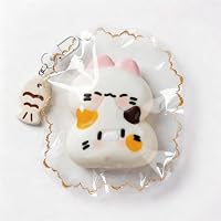 Amazon | cottonkit【2026最新】猫 スクイーズ 三毛ねこ ドーナツ