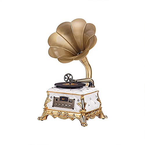 QHYXT Platine Tourne-Disque rétro, Gramophone avec Haut-parleurs sans Fil, pour enregistreur de Bureau/décor à la Maison - Les Beatles, Paul McCartney, John Lennon, RIngo Starr, George Harrison QHYXT Platine Tourne-Disque rétro, Gramophone avec Haut-parleurs sans Fil, pour enregistreur de Bureau/décor à la Maison