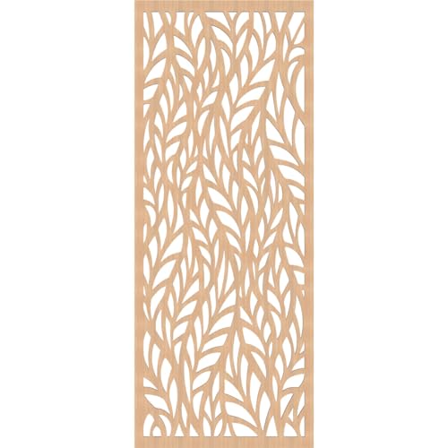 Image of Ortonville Decorative Pierced Fretwork Wood Wall Panels, 23 3 /8 inchW x 59 3 /8 inchH x 3 /8 inchT, Hickory