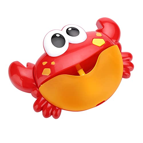 Machine à bulles automatique crabe jouet de bain musical en plastique pour enfant