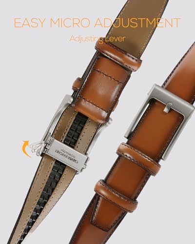 CHAOREN Boys Belt - 1 1/4" Ratchet Kids leather Belt - Perfect Companion to Kids Dress Shoes and Casual Wear4