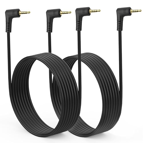 Câble TRRS 2.5 mm mâle mâle MEIRIYFA coudé à 90 degrés de 1.8m pour casque