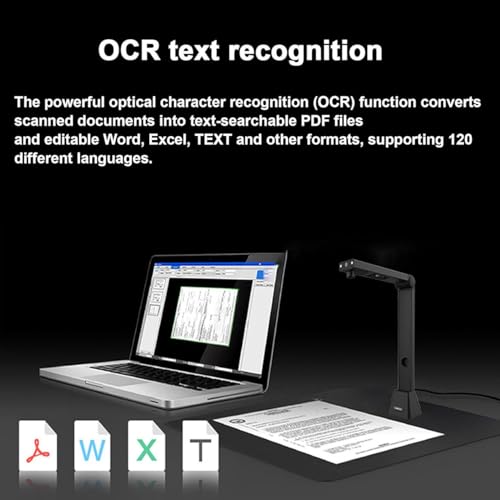 Image of S21 Overhead Scanner, A2 Document Scanner for Large Format Documents & Books, 23MP High Resolution, OCR Text Recognition, Auto-Flatten & Fingerprint Removal Technologies
