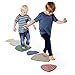 Produktbild Gonge - NORDIC Flusssteine zur Förderung von Balance, Motorik & Koordination - rutschfeste Balanciersteine für Kinder & Erwachsene - 6-teiliges Stapelsteine Set für Schulen, Kitas & Therapiezentren