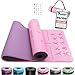 OUTDOUSE Tappetino Yoga,Tappetino Palestra TPE,Yoga Antiscivolo,Pilates,per Palestra,Pilates,Fitness,Sport,Yoga Mat con Tracolla Stoccaggio,183x61cm