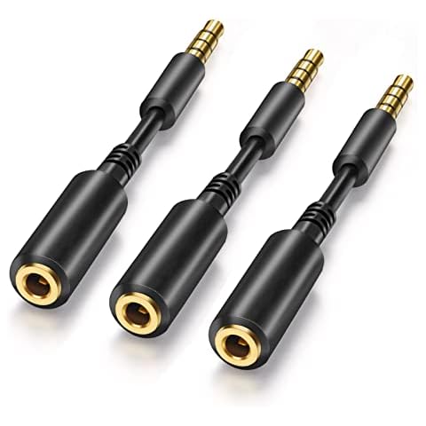 WILLIZTER AUX Headphone 3.5mm Extension Cable (3pack) Cover