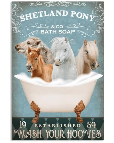 Wooden Puzzle 1500 Pieces Puzzle for Adults,Shetland PonyJ igsaw Puzzles -Wash Your Hands High Resolution, Matte Finish, Smooth Edging, No Dust Leisure and Puzzle