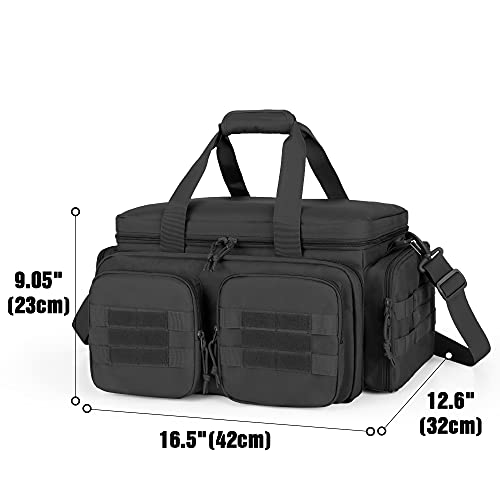 DSLEAF Tactical Pistol Range Bag For 5 Handguns