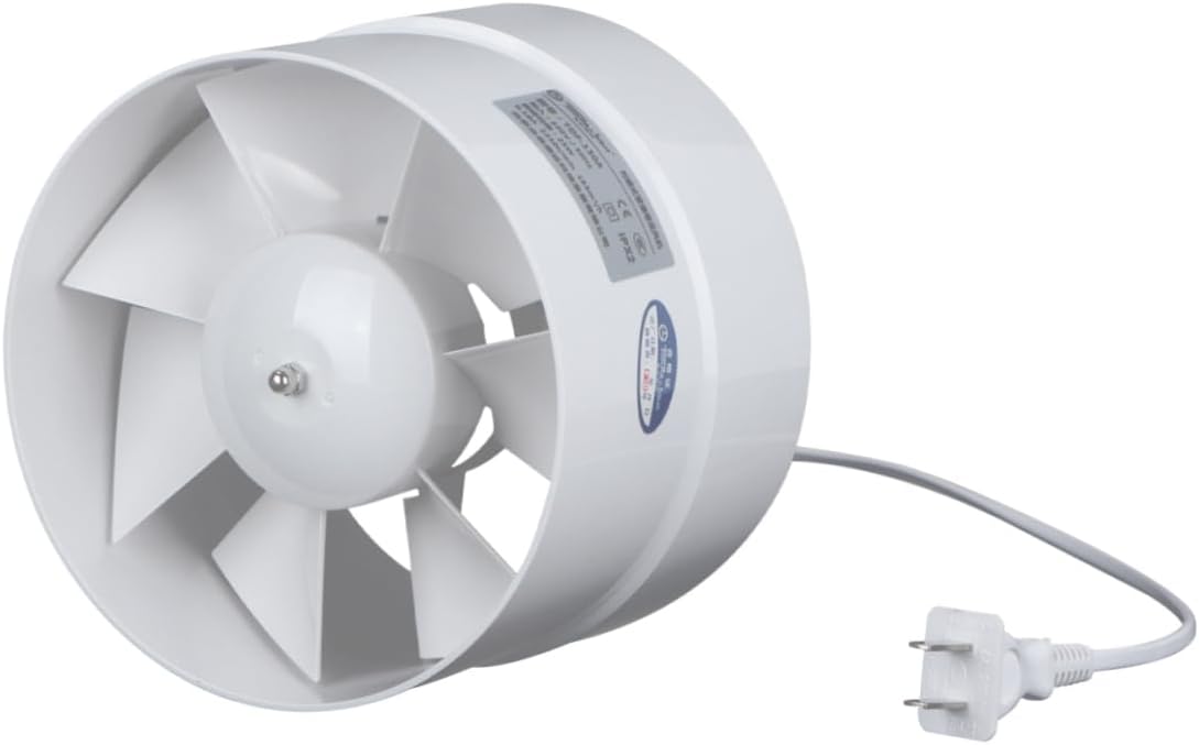 jojofuny Quiet Circular Fan 6 Inch Exhaust Ventilation Fan for Bathroom Kitchen Toilet Ceiling Window Mount Pvc Ducting Impeller