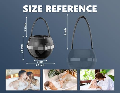Image of Bathtub Water Filter for Tub with Overflow,2,500 Gallons of Filtration,8 Stages Bath Filter,Remove contaminants,Chlorineand Fluoride,Hardwater Softener,BPA Free(Upgrade Version),Black