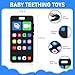 Teething Toy for Baby 3 6 12 18 Months, Realistic Remote Control and Mobile Phone Baby Teether Toy, Baby's Chew Toys, Food Grade Silicone Teething Toys for Infants, BPA Free, for Babies Gum Relief