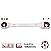 Powerbuilt E10/E12 Ratcheting Double Box-End E-Torx E-Star Wrench, 72-Tooth Ratcheting Wrench with 5-Degree Swing for Tight Spaces - 641760