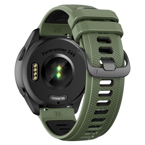 U-LIMVE �r���v�o���h Garmin Forerunner 265/Forerunner 255/Forerunner 570 47mm/Vivoactive 4/Venu 4/Venu 3/Venu 2�p �\�t�g�V���R�� 22mm�����p�o���h