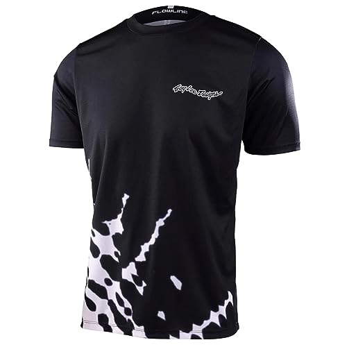 Troy Lee Designs Flowline Short-Sleeve Jersey - Men's Big Spin Black, S