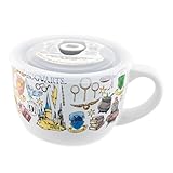 Silver Buffalo Harry Potter Hogwarts Destination Soup Mug With Vented Lid | Holds 24 Ounces