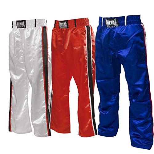 Pantalon de full contact Metal Boxe blanc 170 idéal pour vos sessions au dojo