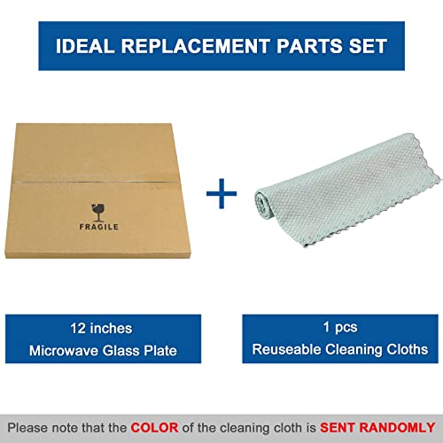 12" Microwave Glass Plate Replacement W10337247 Glass Turntable Tray Fit For Whirl.pool Microwave Replace W11291538 W11367904 #TOP3