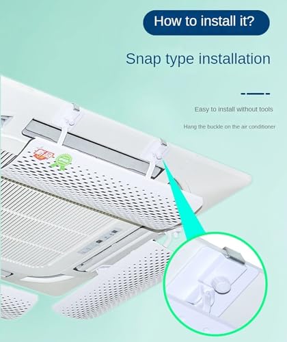 Déflecteur pour climatiseur central en ABS souple à angle ajustable - 4