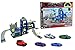 Produktbild Majorette Creatix Polizeistation Spielset, 3 Etagen, Aufzug, Rampen, Rutschen, Landeplatz, Elemente leuchten im Dunkeln, inkl. 5 Spielzeugautos, erweiterbar, LxBxH 103 x 33 x 43,5 cm, ab 5 Jahren