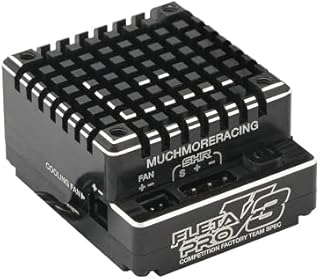 Muchmore Racing RCモデル 精密製作 FLETA PRO V3 ブラシレス ESC ブラック R/Cモデル用にデザイン