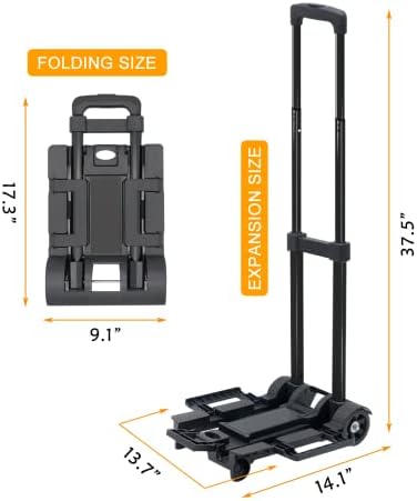 Car Seat Stroller, Car Seat Carrier for Airport with Wheels and Compact Fold, Foldable Carseat Travel Cart with Belt — view 6