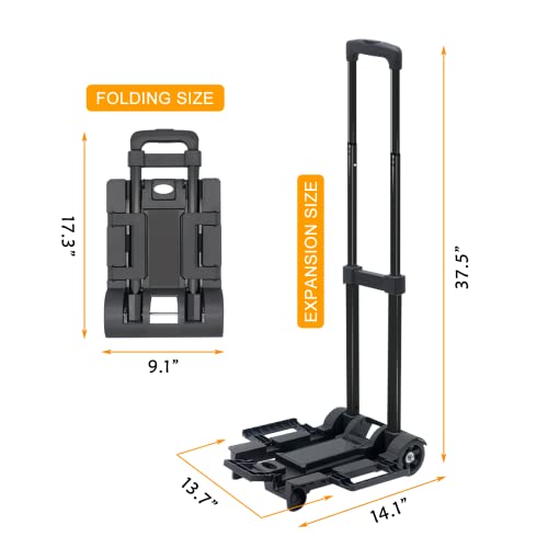 Foldable Car Seat Travel Cart with Belt, Car Seat Stroller, Carseat Carrier for Airport with Wheels and Compact Fold