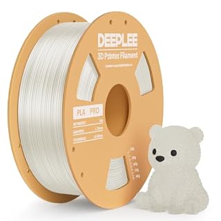 DEEPLEE PLA PRO 1.75mm 改良PLA・高精度±0.02mm・低反り・絡みにくい・真空包装 1KG 半透明