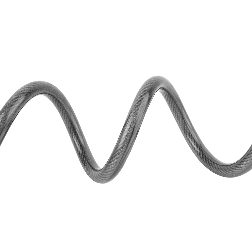 Karlak Catena a Spirale per Lucchetto per Bici Ad Alta Resistenza con Allarme da 110 DB Protezione Antifurto Biciclette Motociclette 120 Cm