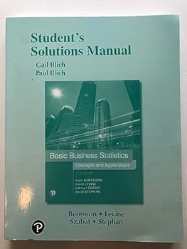 Paperback Student Solutions Manual for Basic Business Statistics: Concepts and Applications Book