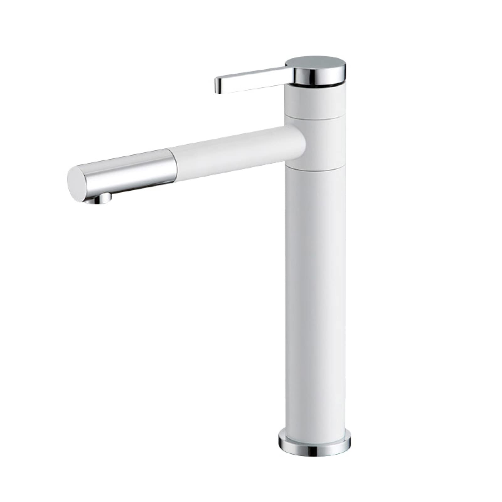 Bathroom Sink faucets with pullout Sprayer 360°Rotating Basin Mixer Tap for Hot and Cold Water Brass Single Handle Multi-Function Retractable Faucet with Pull Out,Short(High Style)