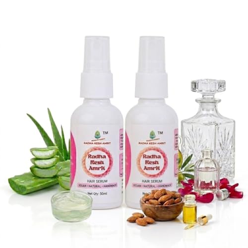 Image of Hair Serum (Pack of 2 x 50ML) | Herbal Hair Growth Serum for Dry & Frizzy Hair | Anti Hair Fall, Adds Shine & Smoothness | Lightweight Non-Sticky Daily Use for Men & Women