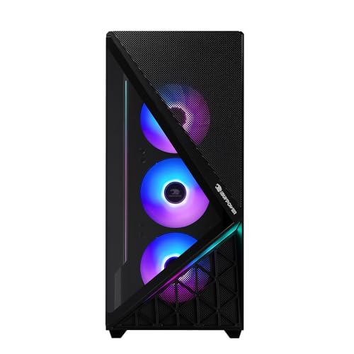 Image of iBUYPOWER Slate Gaming PC Desktop Computer AMD Ryzen 7 9800X3D CPU, AMD Radeon RX 9070XT 16GB GPU, 32GB DDR5 RGB 5200MHz RAM, 2TB NVMe SSD, Windows 11 Home, Gamer Keyboard and Mouse - SBA7R97XT02