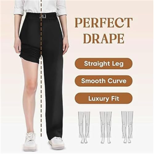 Pulisa Womens Pants, Linebalm Pants, Glamorease Perfect Drape High Rise Pull-On StretchPants, Waistband Senior Trousers3