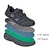 Orthofeet Men's Orthopedic Black Leather Alamo Adjustable Sneakers, Size 10.5 Wide
