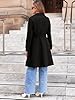 Simplee Womens Trench Coat A Line Dress Coats Fall... #5
