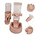BESTonZON 1set Automatic Cat Feeder and Hanging Water Dispenser for Pets Convenient Food and Water for Kittens and Puppies Easy to Install and