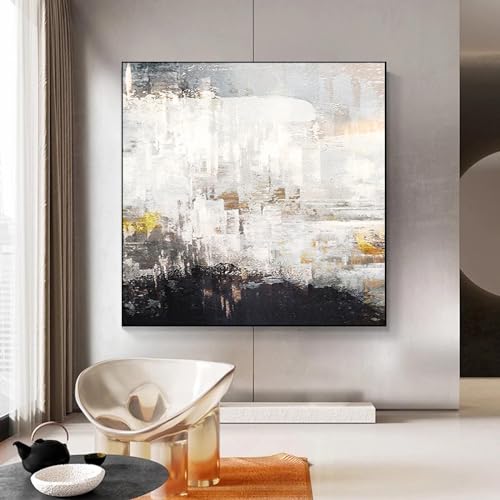 Peinture océan noir et blanc KEBIA pour créer une ambiance zen dans votre chambre