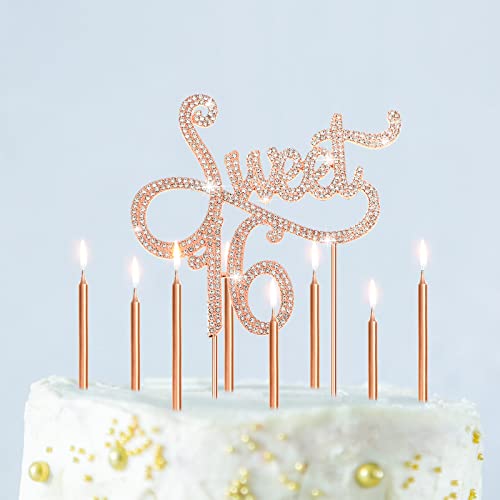 Tondiamo Sweet 16 Birthday Cake Topper