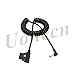 Uonecn Dtap to Right Angle DC Power Cable 12V 2.1mm for KiPRO LCD Monitors Lectrosonic Lowel Blender LED PowerTap-Lectro Devices (Right Angle DC Coiled Cable)