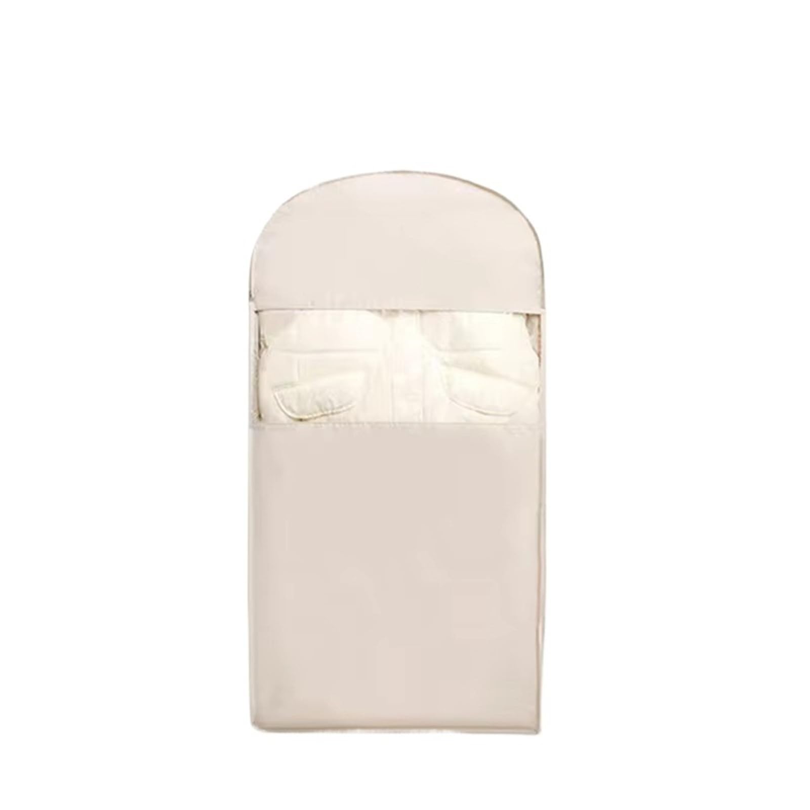 Clothes Covers Protector Bags 1pc Down Jacket Compressed Dust Cover Clothes Compression Hanging Bag Household Visible Storage Wardrobe Organizer(Beige-M)