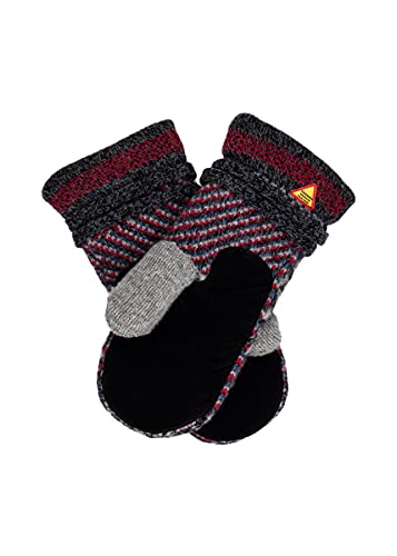 ÖJBRO VANTFABRIK "Futhark Fäustlinge 4 Lagen Wildlederhandfläche russ/blau Gr. M 100% Merinowolle Handschuhe Strick warm weich Schweden Cover