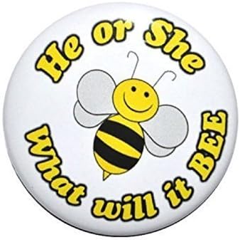 Gender Reveal Shower Party Pack. 20 count- 2 1/4 inch pin-back gender reveal buttons.