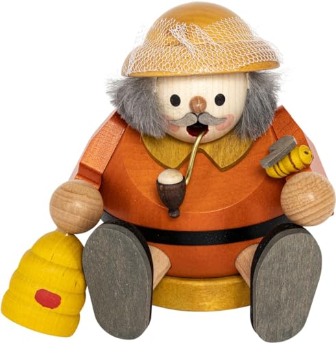 Richard Glaesser Rauchmann Imker sitzend aus Seiffen im Erzgebirge